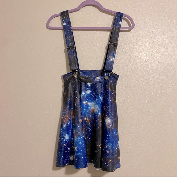 Blackmilk Galaxy Blue Pinafore Pocket Skirt - Picture 2 of 2